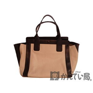 Chloe Allison Tote Leather Handbag Black White